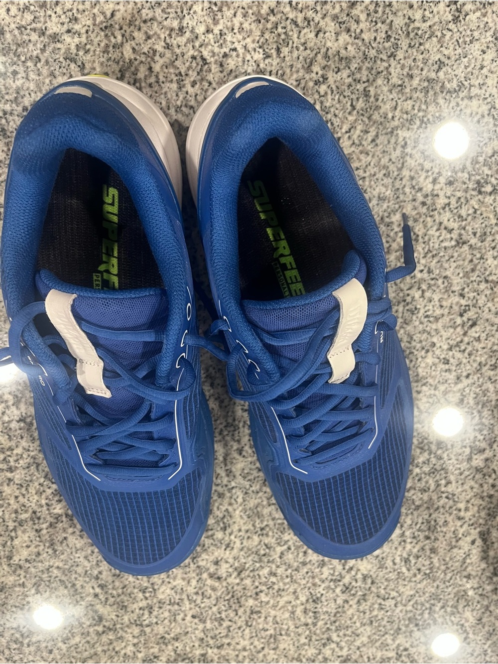 Men's Blue Athletic Running Shoes with Cushioned Support